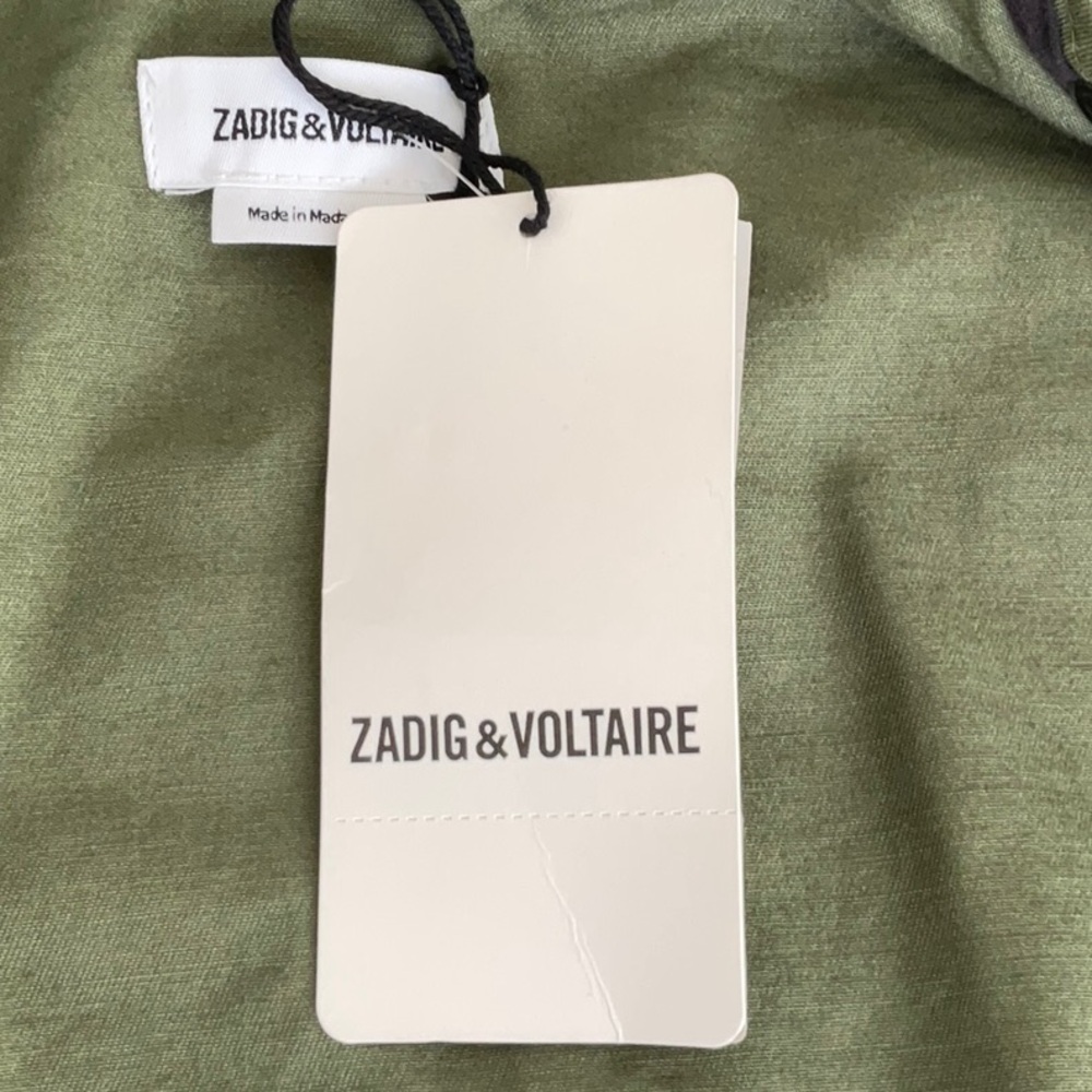 Women's Zadig & Voltaire Cotton Military Style Jacket / Size Small - Picture 14 of 16